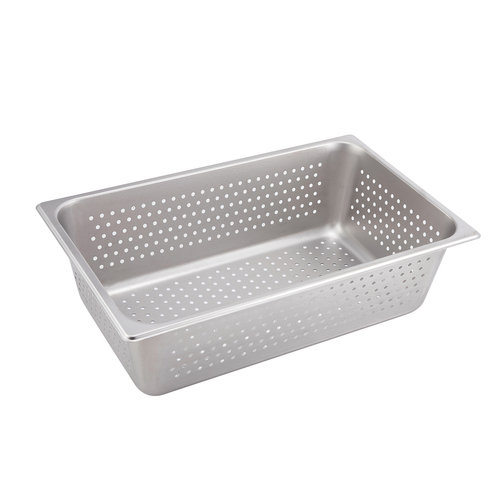 Winco  SPFP6  Perforated Steam Pan, Full-size, 6'', S/S