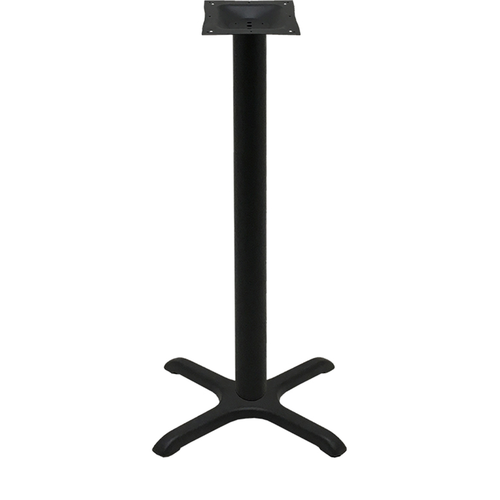 Oak Street  B22-BAR  Table Base, 22'' x 22'' base spread, 3'' column, 40-3/4'' bar height, black