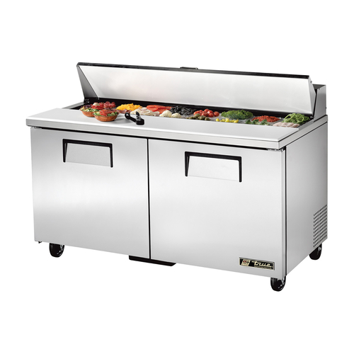 True Mfg. - General Foodservice  TSSU-60-16-HC  Refrigerated Sandwich/Salad Unit, 60.38''W, (16) 1/6 size pans, 115v