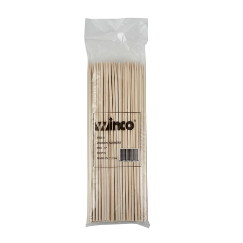 Winco  WSK-08  8'' Bamboo Skewers, 100/bag