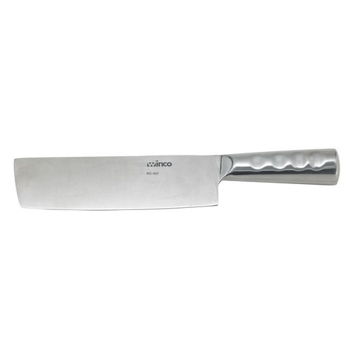 Winco  KC-501  Chinese Cleaver, Steel Hdl, 8'' x 2-1/4''W Blade