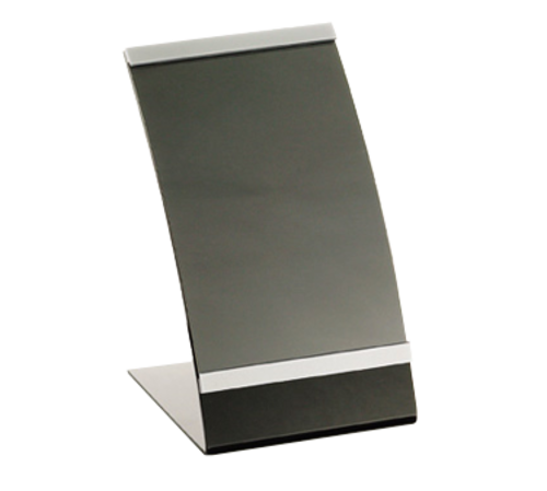 TableCraft Products  AS57  Curved Menu Holder, Acrylic, Fits a 5.5 x 8.5'' Sheet