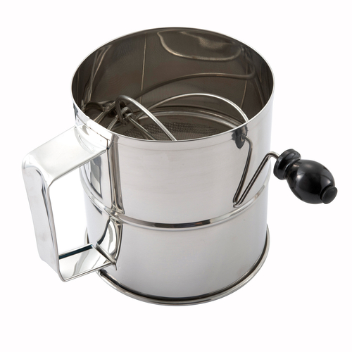 Winco  RFS-8  Rotary Sifter, 8 Cup, S/S
