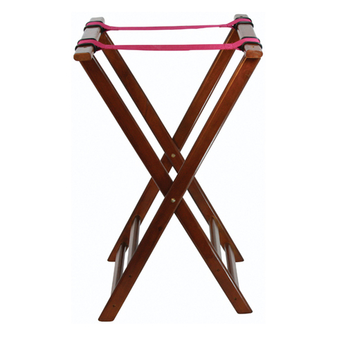 Winco  TR-33W  Folding Tray Stand, 32''H, Walnut