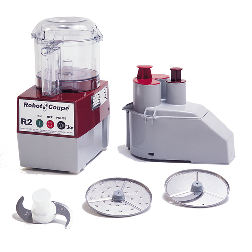 Robot Coupe R2NCLR Combination Food Processor, 3 liter clear polycarbonate bowl, vegetable prep function, 1 HP, 120v
